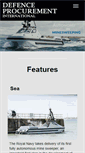 Mobile Screenshot of defenceprocurementinternational.com
